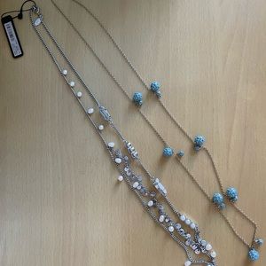 Ann Taylor necklace lot -1 new and 1 used